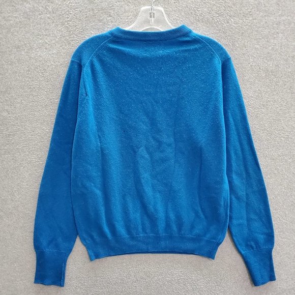 VINTAGE Carroll & Company Men Sweater Small Blue 100% Lambswool Munrospun READ - Picture 6 of 7